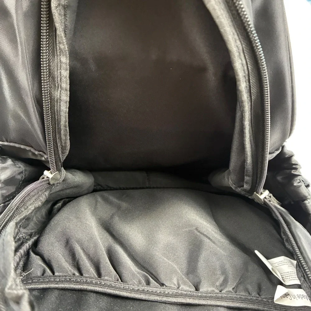 Eastsport Limited Black Nylon Backpack Minimalist Commuter School Bag 15in